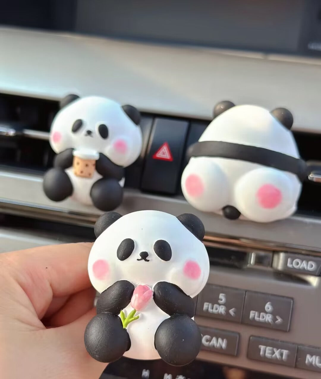 Newly Released at Buy Center: Cute Panda Car Vent Perfume Aromatherapy Car Decoration