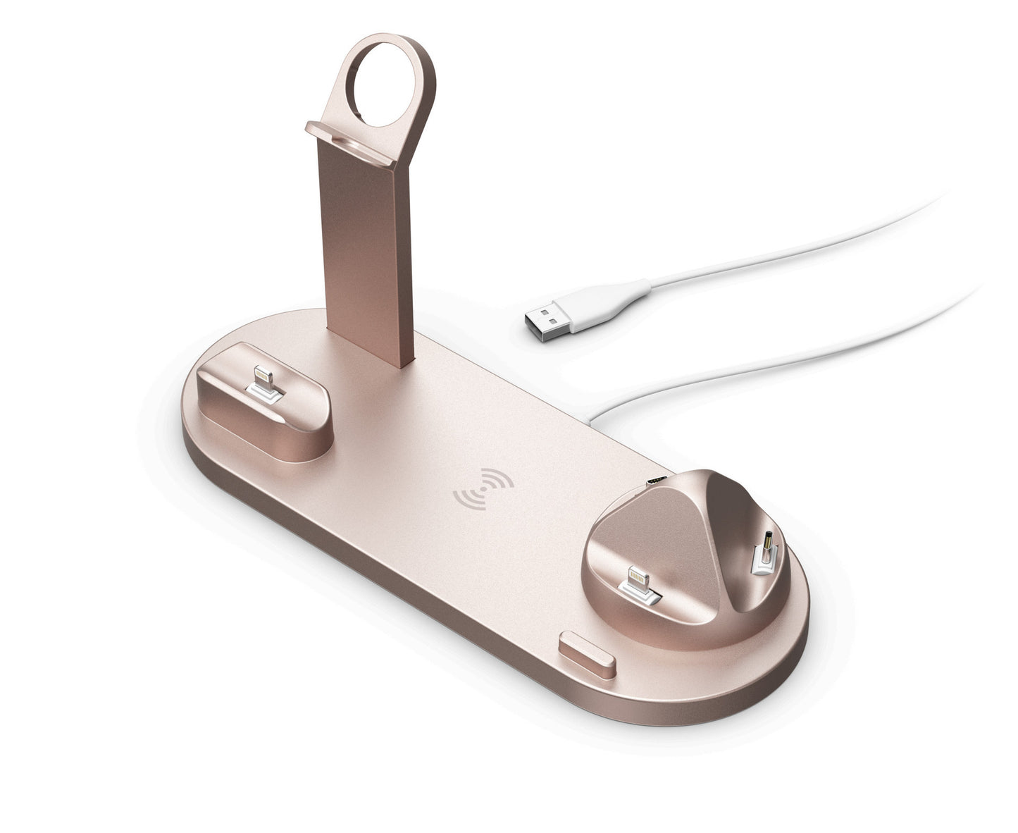 Fresh on the Scene at Buy Center: Mobile Phone Wireless Charger Headset Recharge Stand Watch Stand Rose Gold 15W Wireless Charger