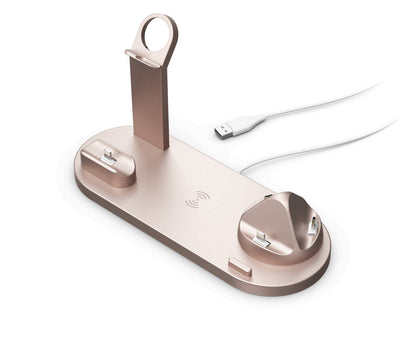 Fresh on the Scene at Buy Center: Mobile Phone Wireless Charger Headset Recharge Stand Watch Stand Rose Gold 15W Wireless Charger