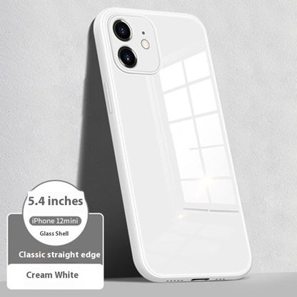 Now Available at Buy Center: Applicable To Liquid Silicone Glass Phone Case White