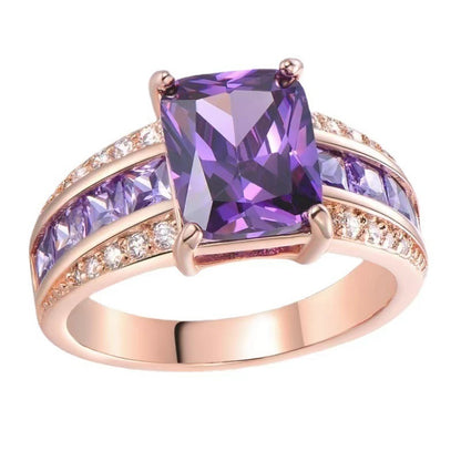 Buy Center Top Rated-Women's Retro Simple Blue Fashion Ring Purple