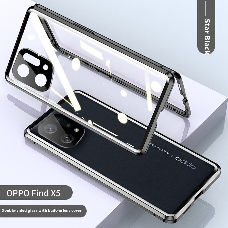 Newly Arrived at Buy Center: Phone Case Magnetic King Double-sided Glass Protection Black