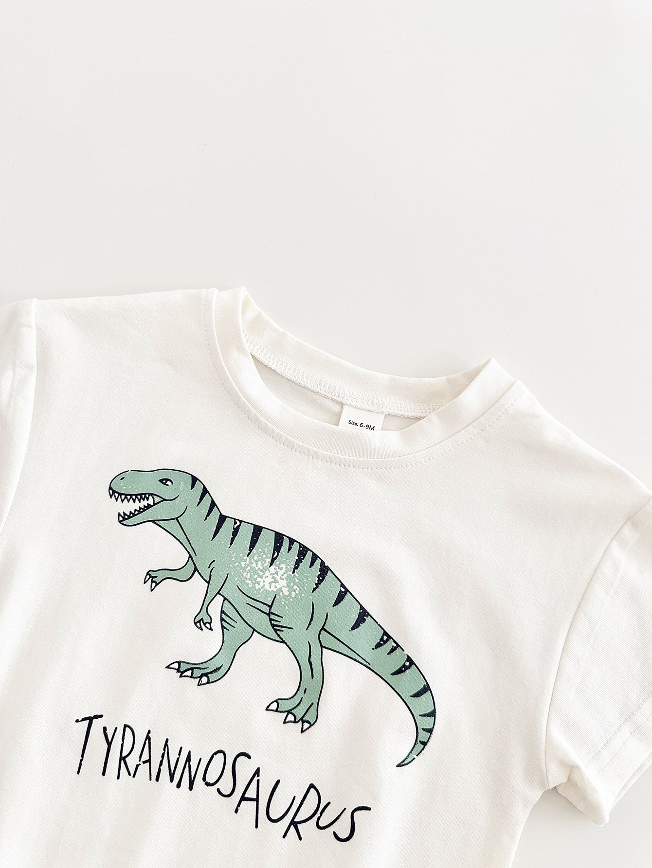 Trending Now at Buy Center: Baby Dinosaur Print Casual Triangle Overalls