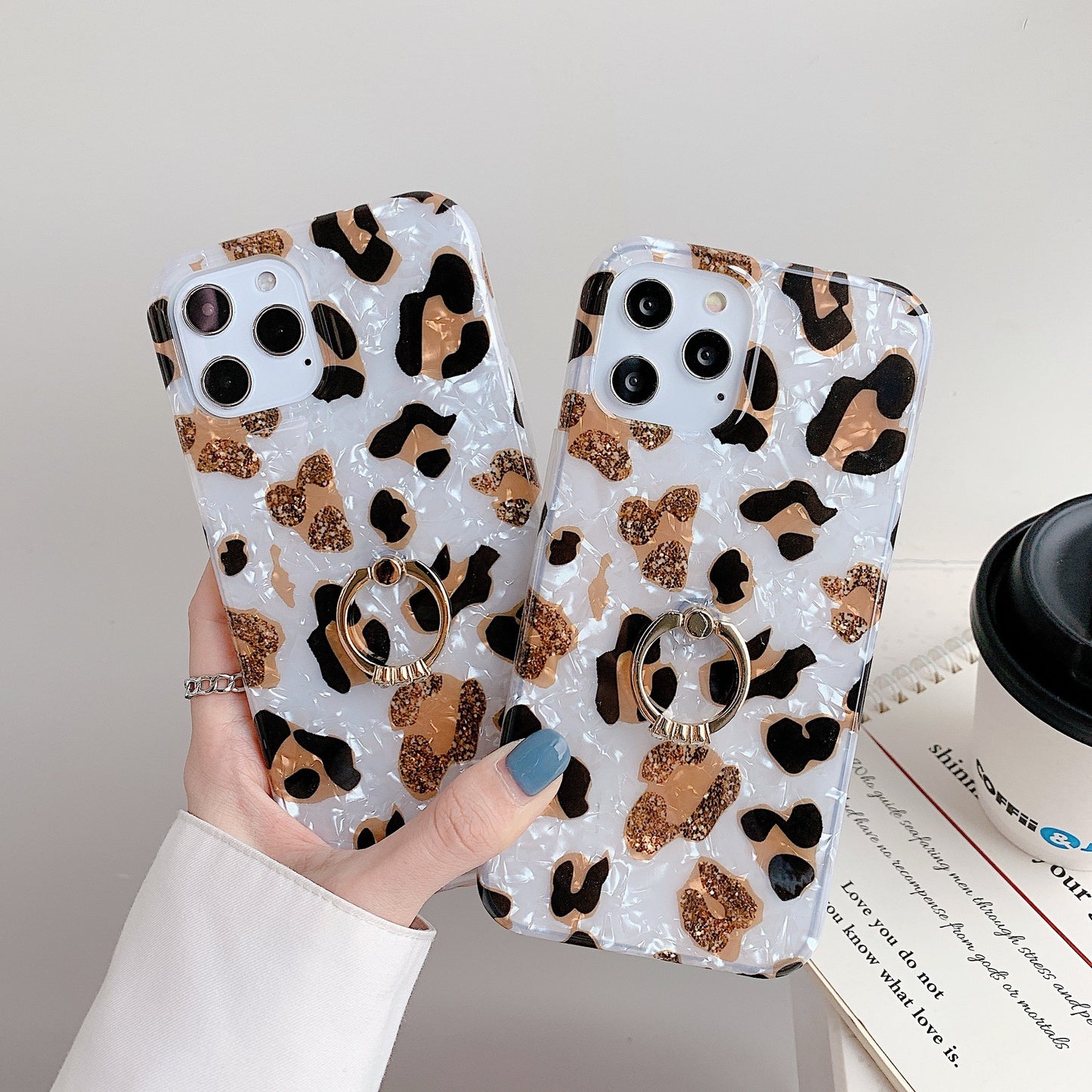 Fresh on the Scene at Buy Center: Leopard Print Shell Pattern Drop-resistant Phone Case