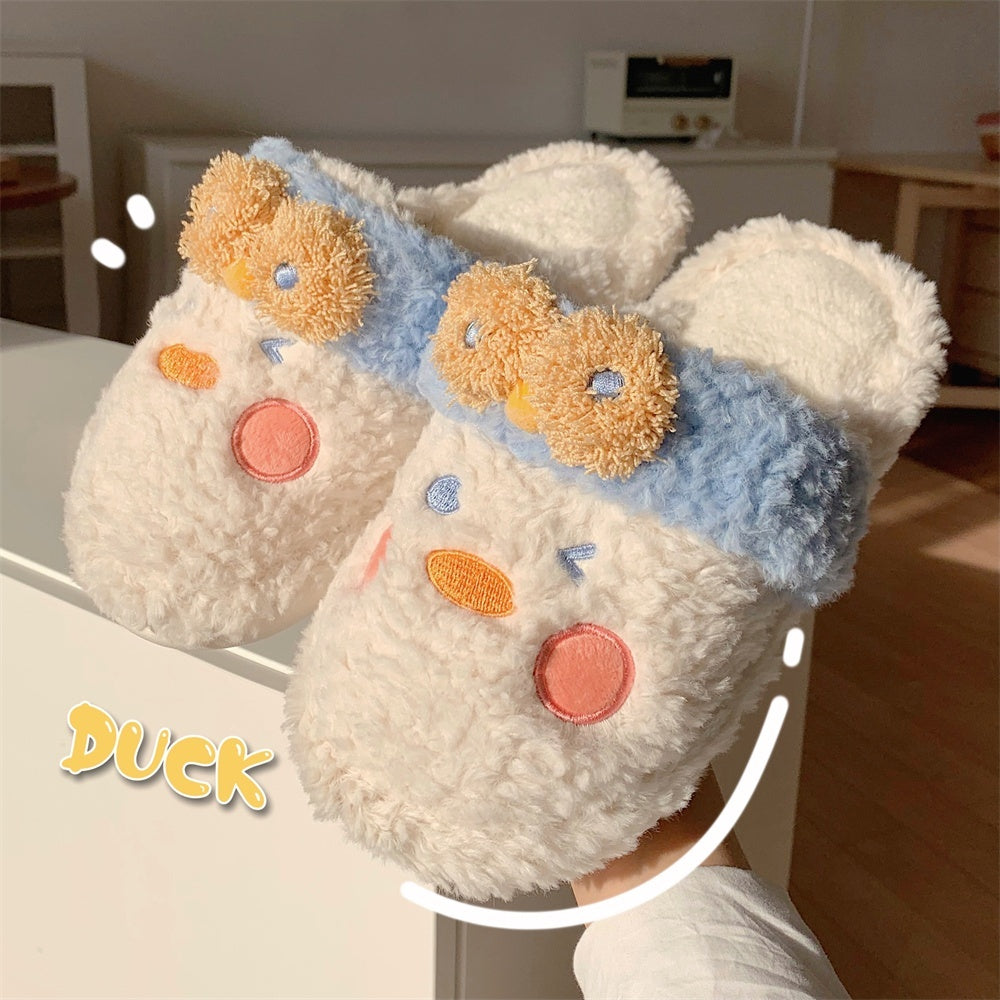 Duck Paw Cotton Slippers For Indoor Use, Warm And Non Slip Buy Center