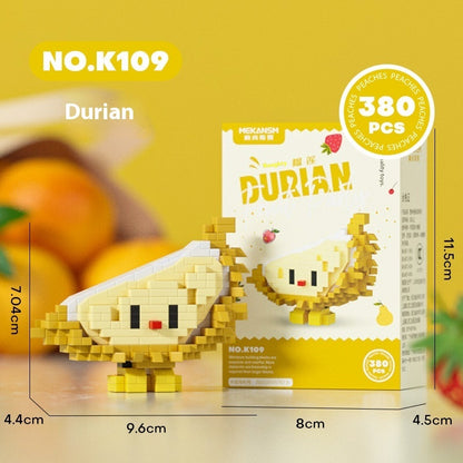 Fresh on the Scene at Buy Center: Puzzle Small Particles Assembled Fruit Building Blocks Toy K109 Durian