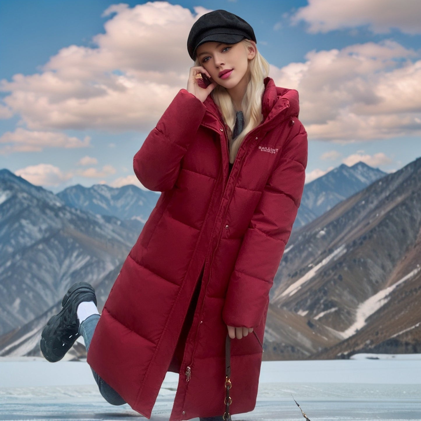 Thickened Cotton-padded Coat Warm Loose Western Style Puffer Jacket Coat Buy Center