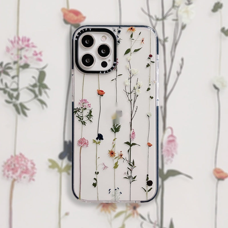 Just Arrived at Buy Center: Drop-resistant Ins Style Timbo Flowers Phone Case