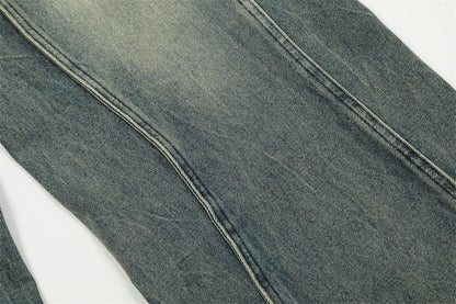 Hot New Items at Buy Center: Irregular Stitching Skinny Jeans For Men