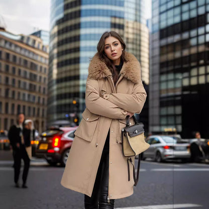 Parka Women's Overknee Long Cotton Coat Jacket Trench Coat Buy Center