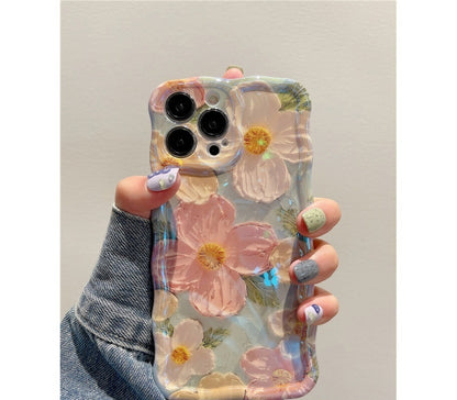 Newly Released at Buy Center: Art Oil Painting Flowers 15promax Phone Case