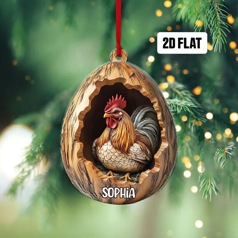 Christmas Tree Decorations Small Animal 2D Flat Print Acrylic Small Pendant Buy Center