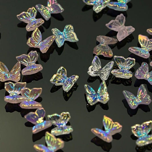 Hot New Items at Buy Center: Butterfly Nail Ornament Color Three-dimensional Resin Fairy Fingernail Decoration