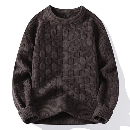 Knitted Men's New Fashion Round Neck Sweater Buy Center