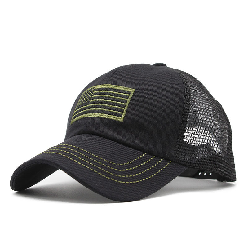 Newly Released at Buy Center: Men's Outdoor Camouflage Mesh Cap Embroidered Hat