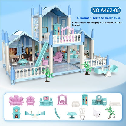 Fresh Arrivals at Buy Center: Girls Playing House Diy Assembled Princess House Villa Toys A46205