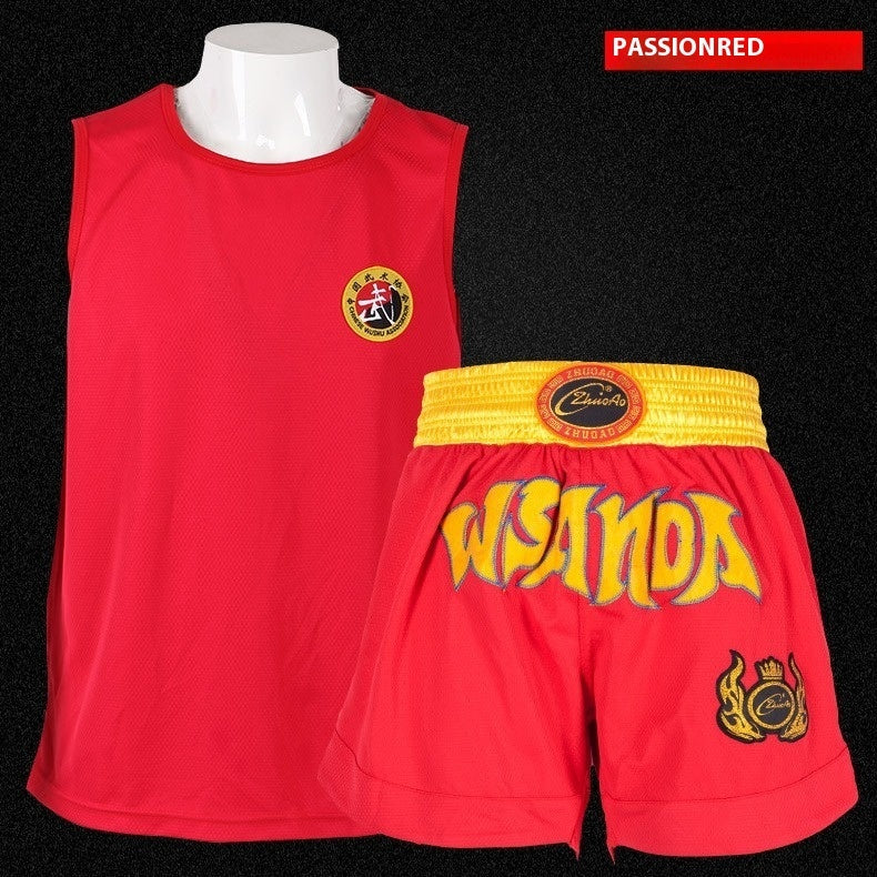 Zhuoao Solong Tattoo Clothes For Sanda Muay Thai Shorts Men And Women