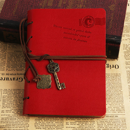 Now Available at Buy Center: Creative Stationery Retro Bandage Faux Leather Handbook Diary Large red