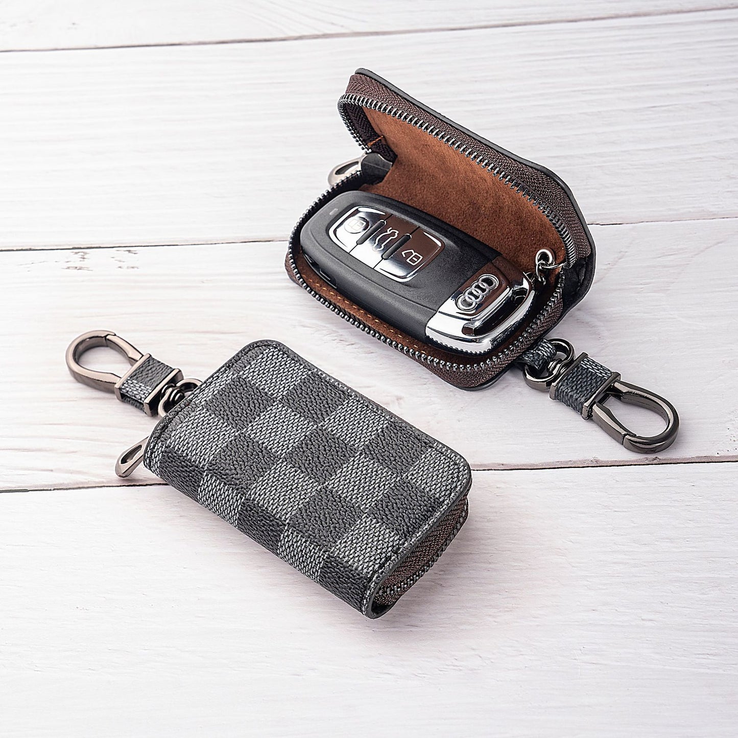 Newly Released at Buy Center: Fashion Business Plaid Car Key Protector