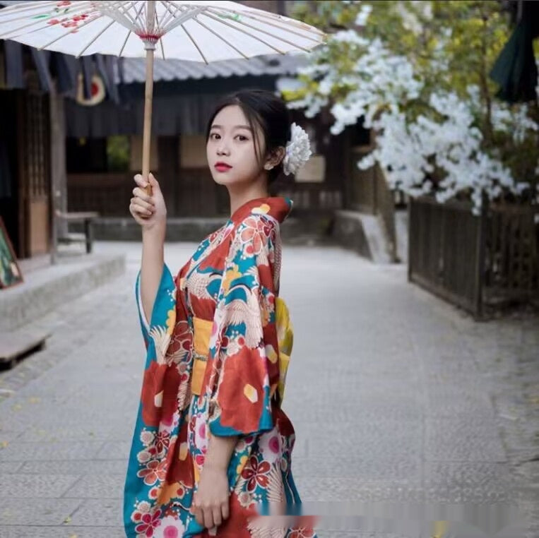 Trending Now at Buy Center: Japanese Style Improved Japanese Kimono Bathrobe Cute Girl