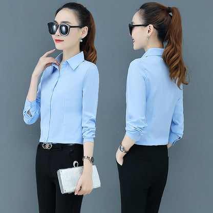 Buy Center Hot Pick-Women's Long Sleeve Slim Fit Slimming Business Shirt