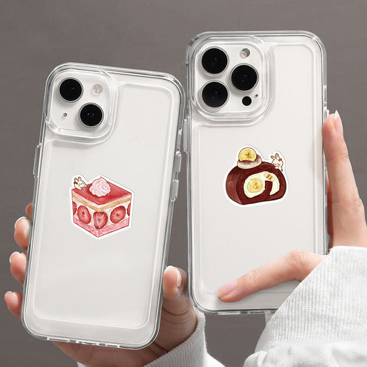 Hot New Items at Buy Center: 40 Original Hand-painted Cartoon Dessert Painting Phone Case Journal Book Computer IPad Water Cup Decorative Stickers