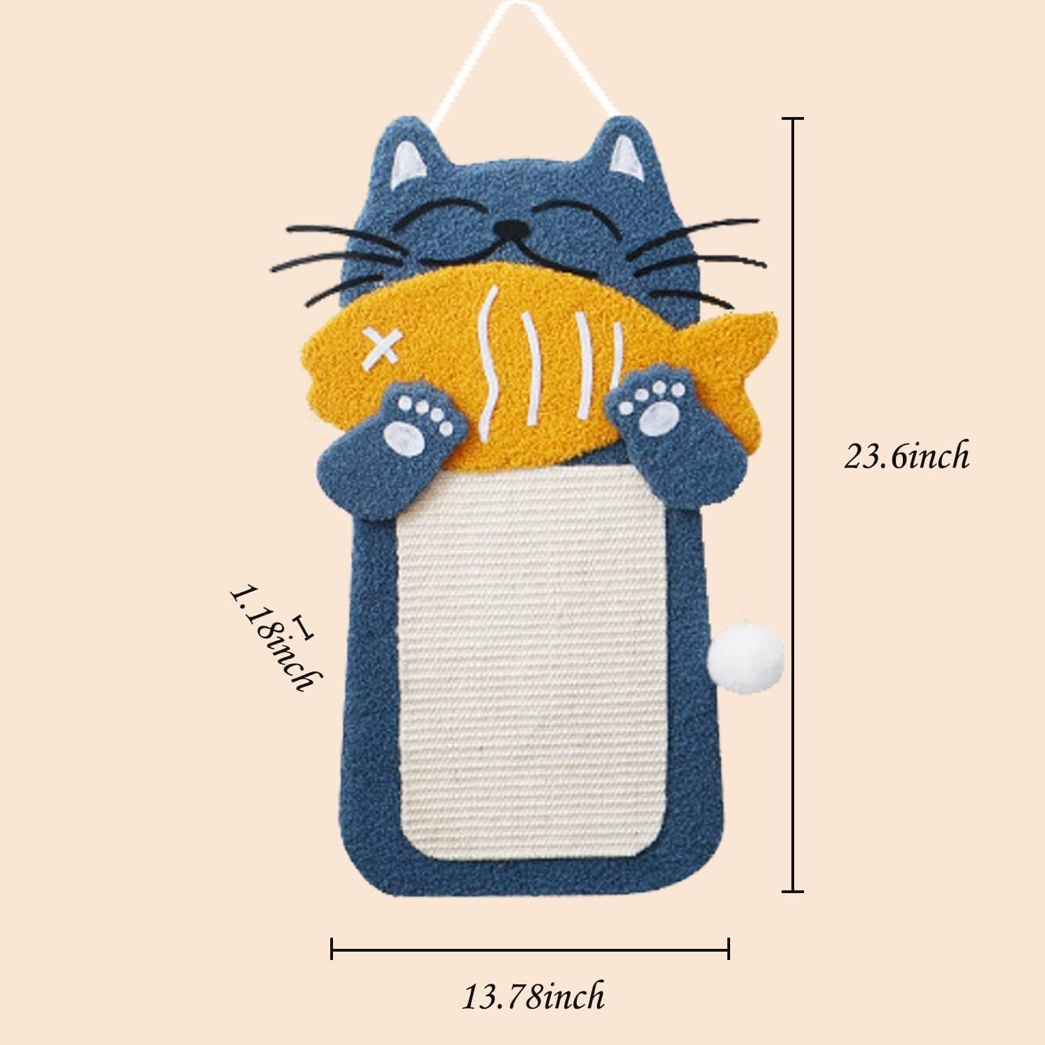 Hot New Items at Buy Center: Sisal Scratch Posts With Hanging Ball, Cat Scratching Board With Cat Bed, Cat Eating Fish Shape Cat Scratch Pad For Indoor Cats Kitten