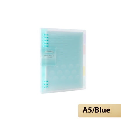 Buy Center Hot Pick-Loose Spiral Notebook Shell Pastel Cookie Soft Light Refill B5 Plaid Impression A5 A5 Soft Light Eight Blue