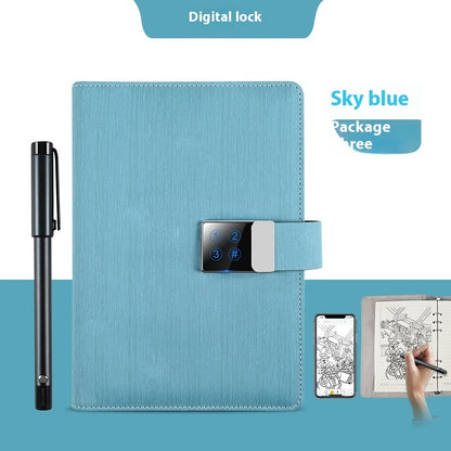 Just Arrived at Buy Center: Handwriting Paper Screen Synchronization Smart Fingerprint Lock Notebook A5 Color15