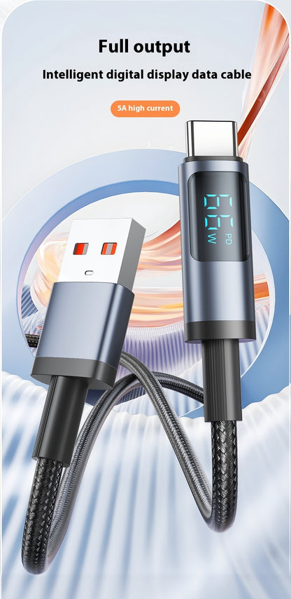 Newly Arrived at Buy Center: Fast Charge Data Cable Suitable For Charging Digital Display Data Line Type-c Charging Cable