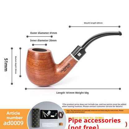 Fresh Arrivals at Buy Center: Costustoot Huanghua Pear Wood Pipe Wooden Hand Bucket Wooden Tobacco Pipe Ad0009