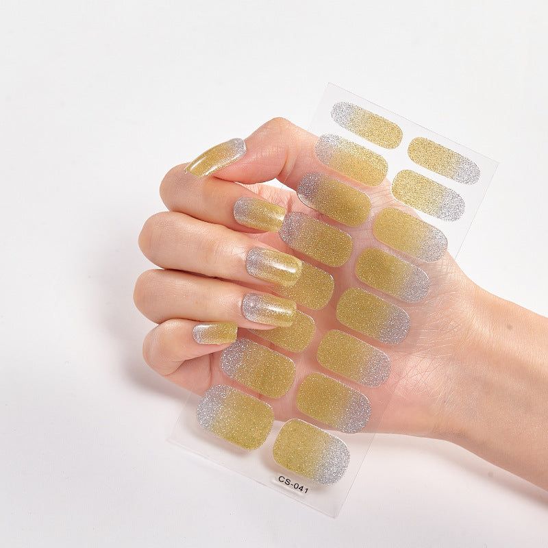 Hot New Items at Buy Center: Solid Color 16 Small Stickers Nail Stickers Simple Nail Stickers CS041