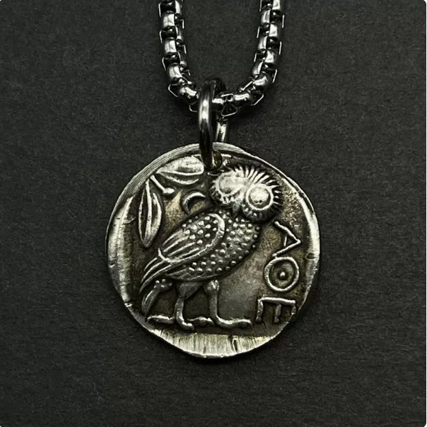 Buy Center Handpicked- Greek Coin Relief Alien Antique Copper Old Silver Commemorative Medal