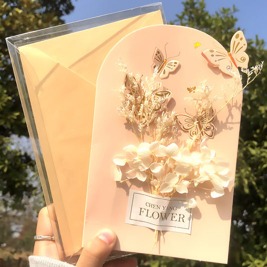 Hot New Items at Buy Center: Boxed Greeting Card 3D 3D Birthday Blessing Card Butterfly Shape