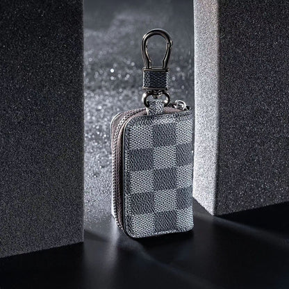 Newly Released at Buy Center: Fashion Business Plaid Car Key Protector Plaid Black