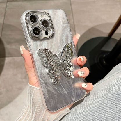 Just Arrived at Buy Center: Aurora Three-dimensional Butterfly Bracket Phone Case Butterfly Fine Hole