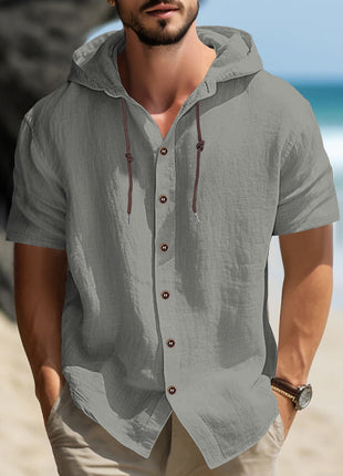 Camisa deportiva informal y cómoda de manga corta para hombre