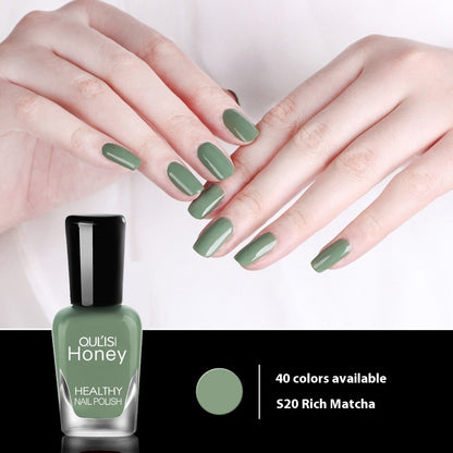 Just Arrived at Buy Center: Water-based Peelable Tearable Nail Polish 8ml 20 Strong Matcha 8ml