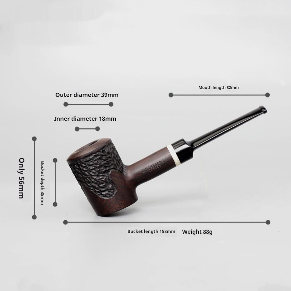 Newly Released at Buy Center: Costustoot Handmade Blackwood Pipe Wooden Smoking Set Pipe Dual-use Carved Wgac0026K01