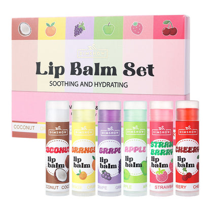 Buy Center Handpicked- Fruit Flavor Lip Balm Men And Women Moisturizing 6Pieces Suit 4ml