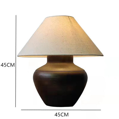 Fresh Arrivals at Buy Center: Ceramic Table Lamp Silent Style Large Modern New Chinese Retro Nostalgic Hotel Homestay Ornament Warm Light UQ632