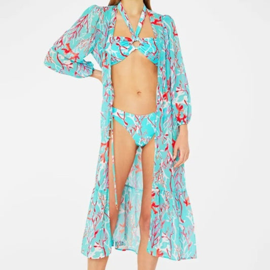 Newly Released at Buy Center: Women's Slim Split Floral Bikini Suit