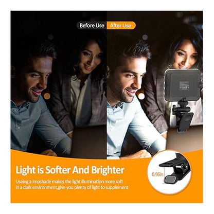 Fresh Arrivals at Buy Center: CN,Rechargeable Selfie Light, Clip Fill Light For Phone Laptop Tablet Portable Light For Video Conference Live Streaming Zoom Call Makeup Picture White