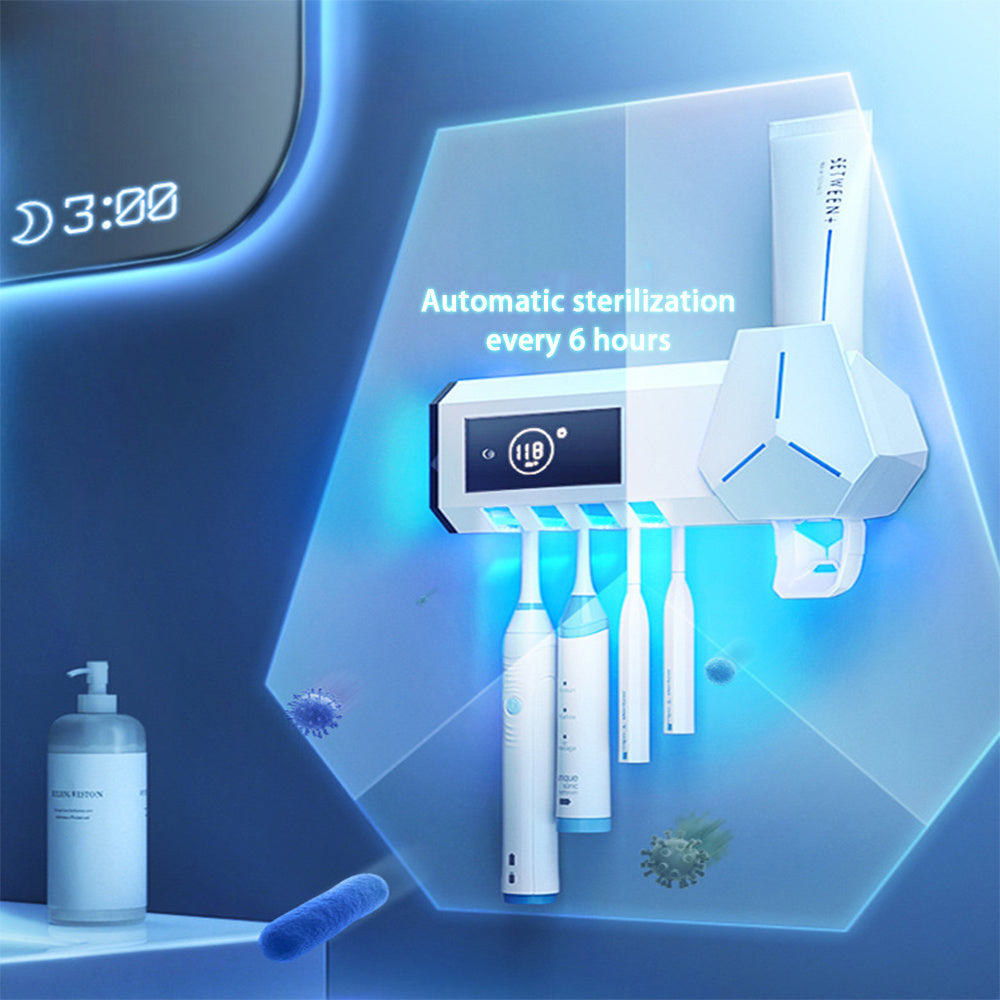 Hot New Items at Buy Center: Toothbrush Sterilizer Adopts A Dual Mode Wall Mounted UVC Ultraviolet Active Circulating Sterilization System