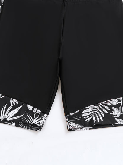 Newly Released at Buy Center: Women's Printed Zipper Style Split Swimsuit