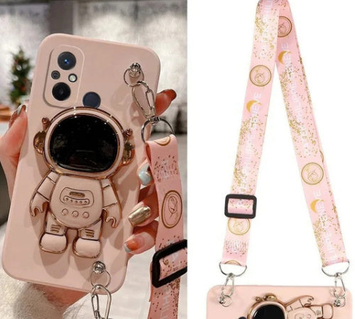 Fresh on the Scene at Buy Center: Crossbody Silicone Phone Case With Lanyard Girl Pink