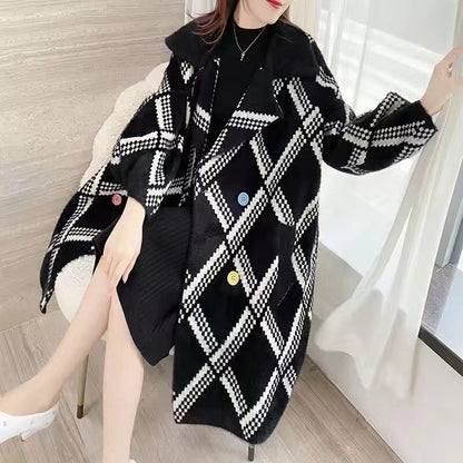 Mid-length Faux Mink Coat Women Buy Center