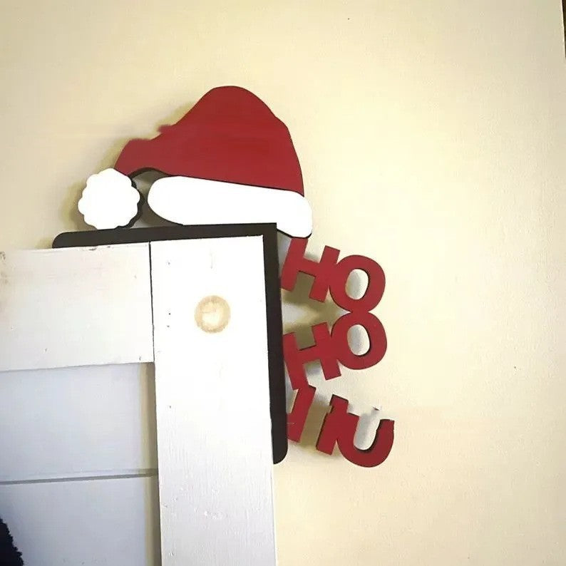 Just Arrived at Buy Center: Christmas Metal Door Top Home Decoration Christmas Hat