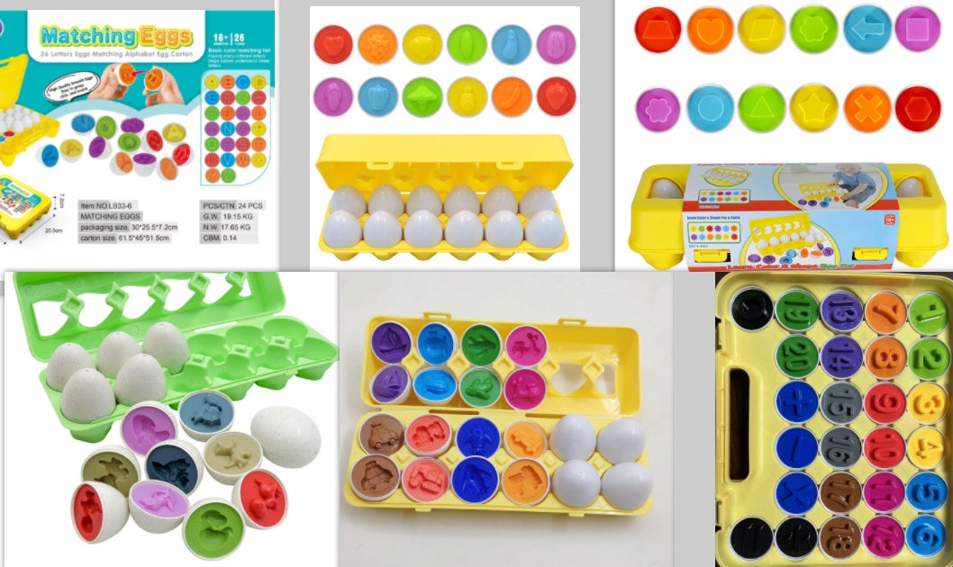 Baby Learning Educational Toy Smart Egg Toy Games Shape Matching Sorters Toys Montessori Eggs Toys For Kids Children Set