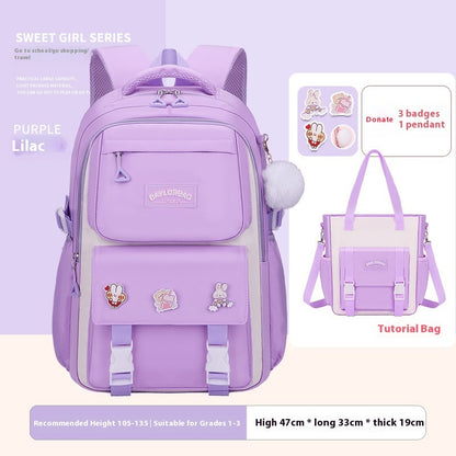 Student Schoolbag Large Capacity Burden Reduction Children Backpack